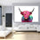 Colorful Highland Cow Canvas Wall Art Living Room
