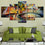 Colorful Bridge Canvas Wall Art Living Room