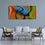 Colorful Turban Lady 3 Panels Canvas Wall Art Living Room