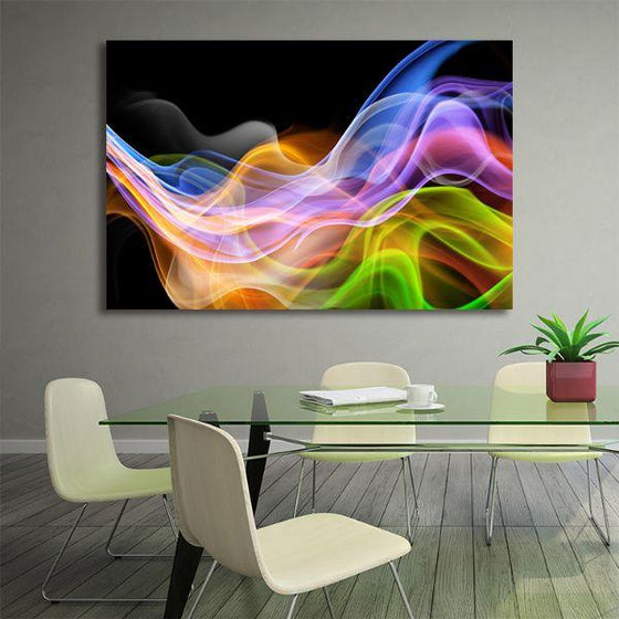 Colorful Lights Abstract Canvas Wall Art Decor