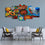 Colorful Mexican Food 5 Panels Canvas Wall Art Living Room