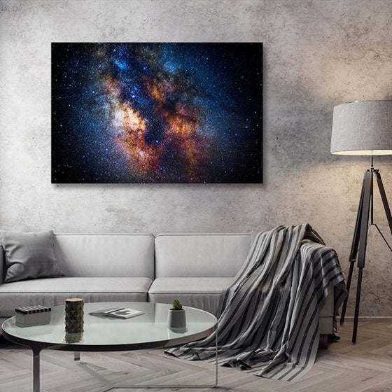 Colorful Outer Space Canvas Wall Art Decor