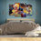 Colorful Music 4 Panels Abstract Canvas Wall Art Bedroom