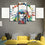 Colorful Native American Wall Art Living Room