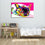 Colorful Pug Canvas Wall Art Bedroom