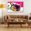 Colorful Pug Canvas Wall Art Living Room
