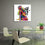 Colorful Resting Buddha Canvas Wall Art Office