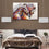 Colorful Running Horses Canvas Wall Art Bedroom