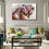 Colorful Running Horses Canvas Wall Art Living Room