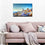 Colorful Santorini Houses Wall Art Living Room