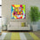 Colorful Tiger Contemporary Canvas Wall Art Living Room