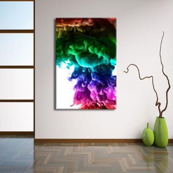Colorful Water Abstract Canvas Wall Art Decor