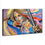Colorful Woman Archer Wall Art Canvas