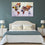 Colorful World Map Canvas Wall Art Bedroom