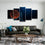Contemporary Jump Shot 5 Panels Canvas Wall Art Living Room