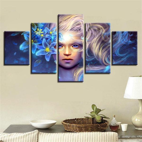 Contemporary Floral Wall Art Dining Room