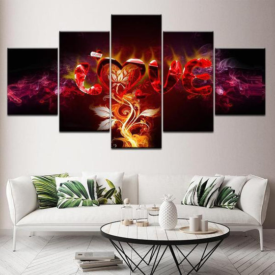 Contemporary Love Wall Art Canvas