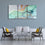 Cool Calming 3 Panels Abstract Canvas Wall Art Living Room