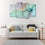 Cool Calming 4 Panels Abstract Wall Art Living Room