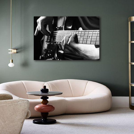 Cool Electric Guitar 1 Panel Canvas Wall Art Living Area