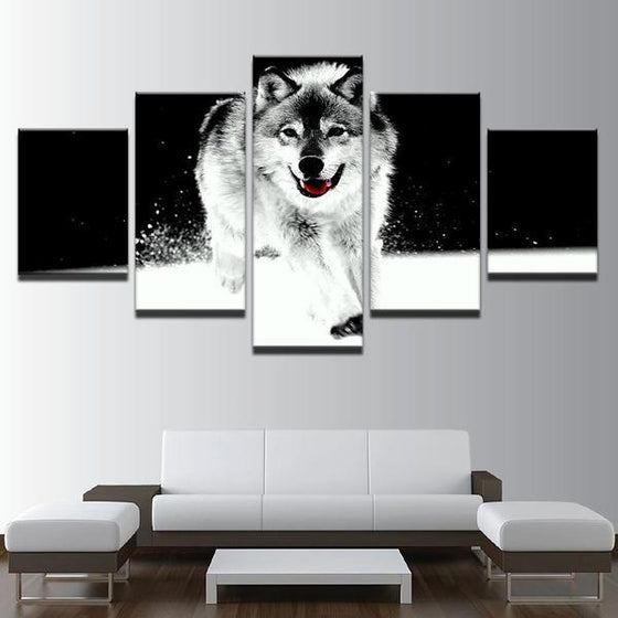 Cool Wolf Wall Art Canvas