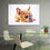 Colorful French Bulldog Canvas Wall Art Office