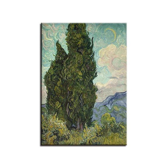Cypress Van Gogh Wall Art Canvas