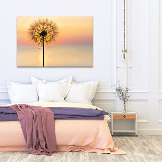 Dandelion Flower Canvas Wall Art Bedroom