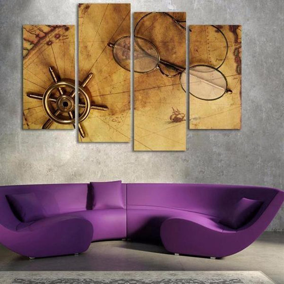 Decorative World Map Wall Art Canvases