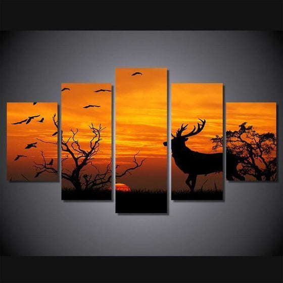 Deer Wall Art Pictures Canvas