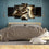 Deity Of Good Fortune: Ganesha Canvas Wall Art Bedroom