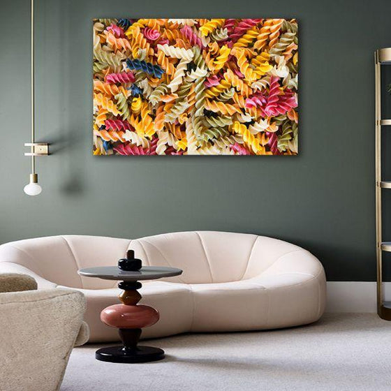 Delectable Pasta 1 Panel Canvas Wall Art Living Room