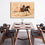 Desert Wild Horses Canvas Wall Art Dining Room