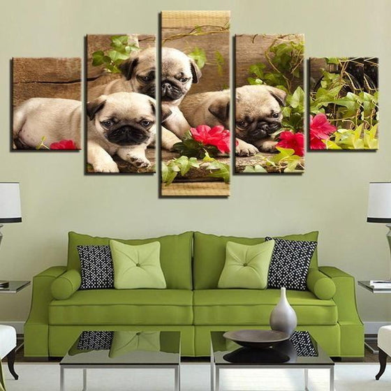 Dogs In Trucks Wall Art Canvases