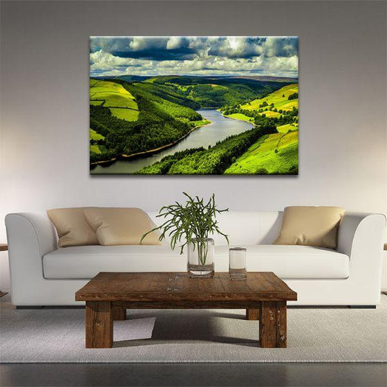 Dordogne River In France Canvas Wall Art Office