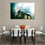 Drums Set On Stage Canvas Wall Art Dining Room