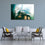 Drums Set On Stage Canvas Wall Art Living Room