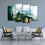 Drums Set On Stage 4 Panels Canvas Wall Art Living Room