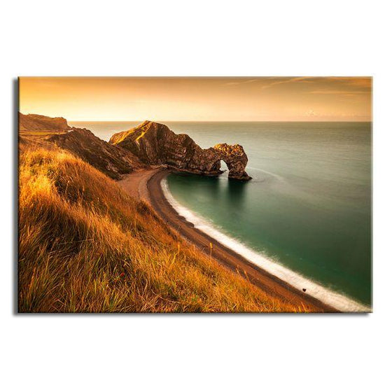 Durdle Door Sunset View Canvas Wall Art