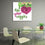 Eat Your Veggies Quote Canvas Wall Art Office