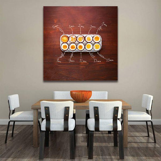 Eggs In Paper Tray Canvas Wall Art Dining Room