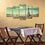 Eiffel Tower & Paris View 5-Panel Canvas Wall Art Dining Room