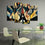 Eiffel Tower Cubism 4 Panels Canvas Wall Art Office