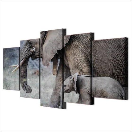 Elephant Metal Wall Art Print