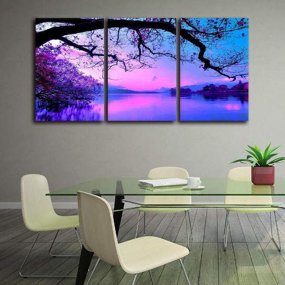 Enchanted Forest Lake View Canvas Art