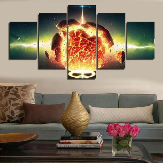 Exploding Planet Wall Art Decor