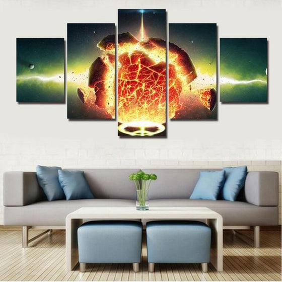 Exploding Planet Wall Art