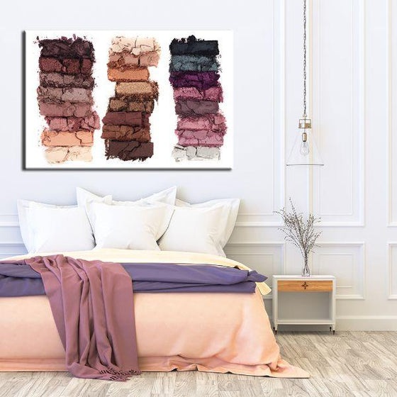 Eye Shadow Swatches Canvas Wall Art Bedroom