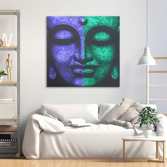 Face Of Buddha Canvas Wall Art Decor