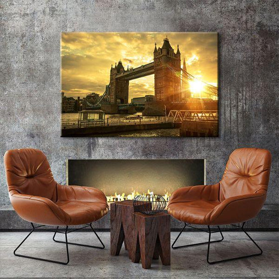 Famous London Tower Bridge Canvas Wall Art Decor